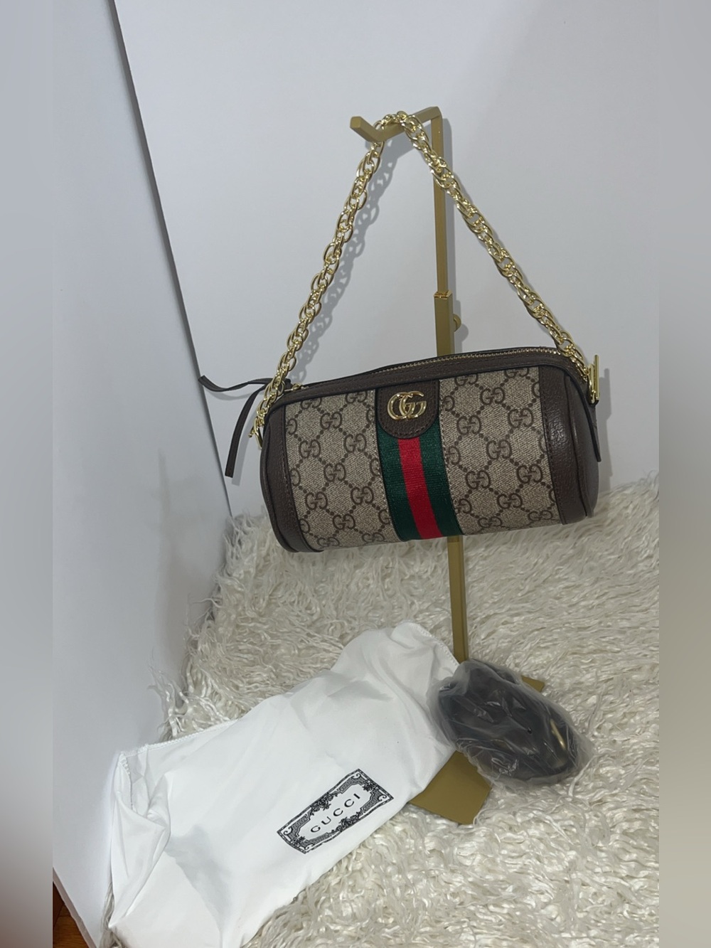 Monogram Barrel Crossbody Bag with 2 Straps - Picture 9 of 13